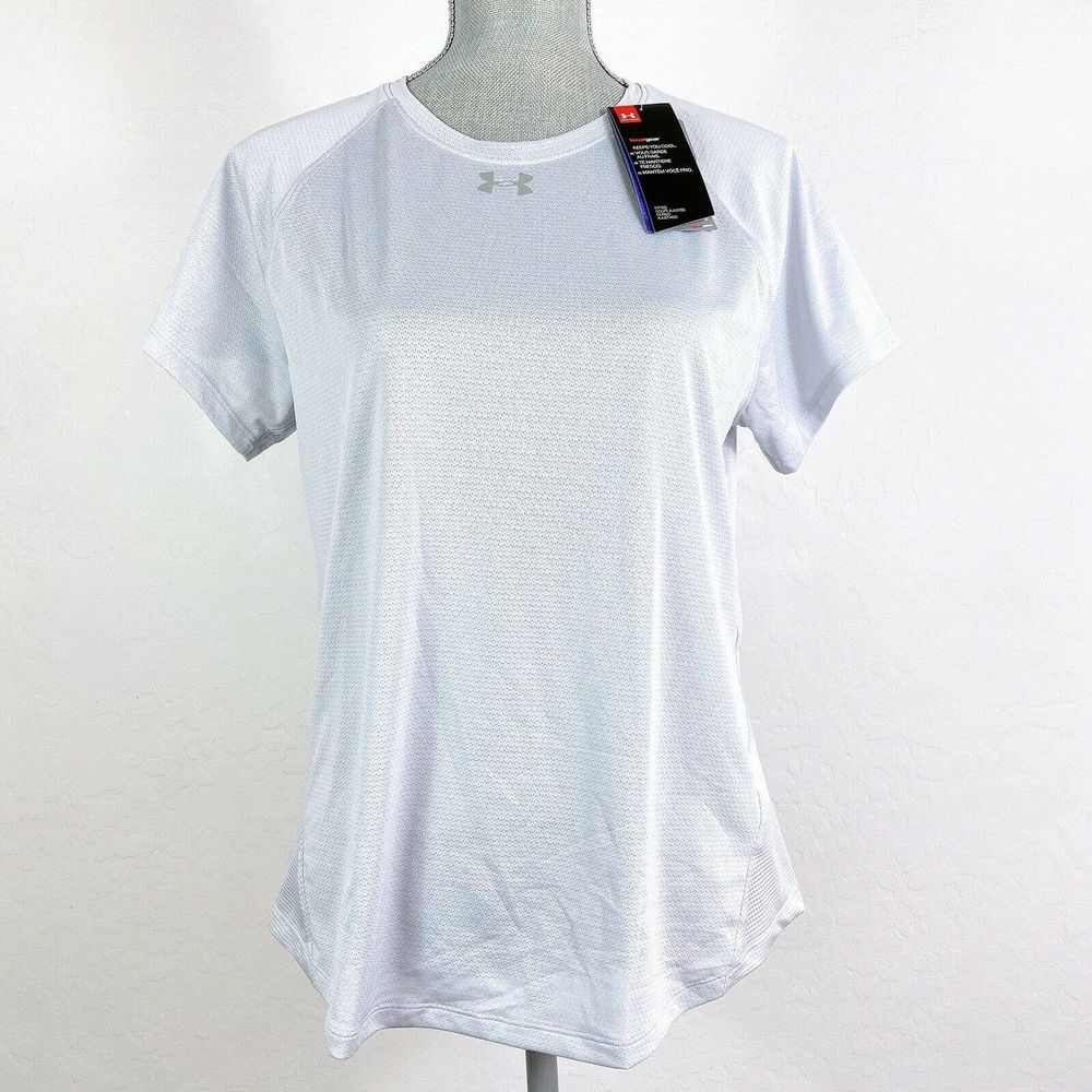 Under Armour L Women Running T-shirt Silver